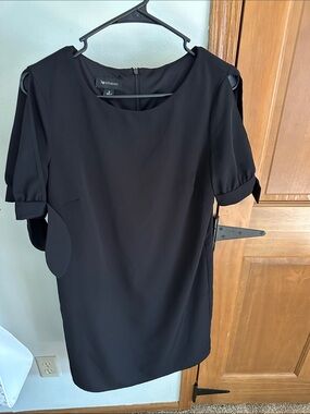 Studio Black Women’s Short Puff Sleeve Shift Tunic
